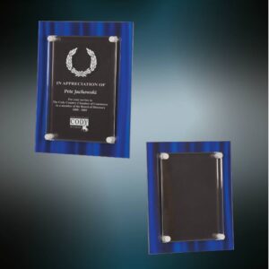 8″ x 10″ Blue Velvet Stand-Off Acrylic Plaque