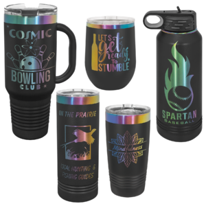 Prism1 Black Prism ION-Plated Drinkware- Variety of Sizes